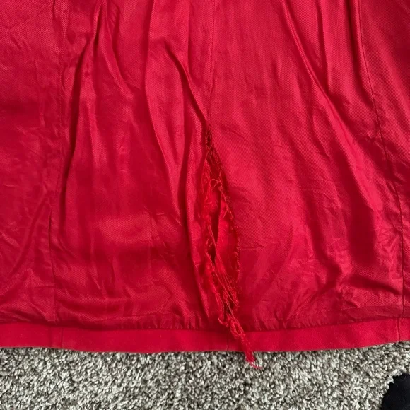 Mango Suit Adorable Women’s Red Trench Coat sz MPurchased in France